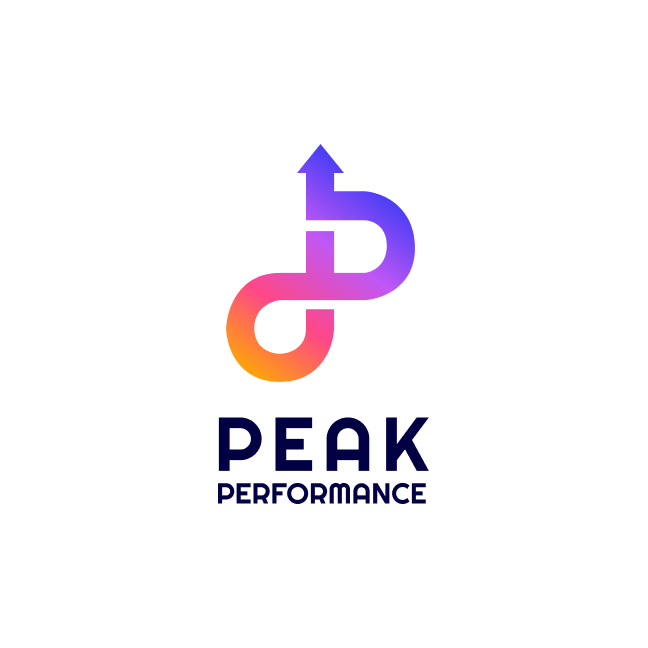 Peak Performance fitness and wellness logo design